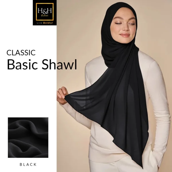 Shawl Chiffon Everyday – Ringan, Elegan & Mudah Dibentuk!