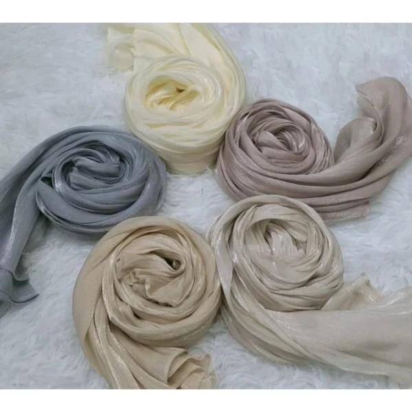✨ Shawl Shimmering Silk – Flowy, Berkilau & Eksklusif! ✨ - Image 4