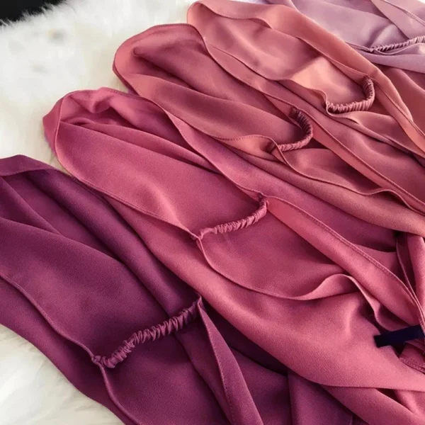Instant Heavy Chiffon Hijab – Ready to Wear dengan Tali Elastik! - Image 4
